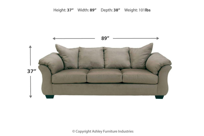 Darcy Cobblestone Sofa and Chair -  Ashley - DMV Furniture