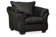 Darcy Black Chair and Ottoman -  Ashley - DMV Furniture