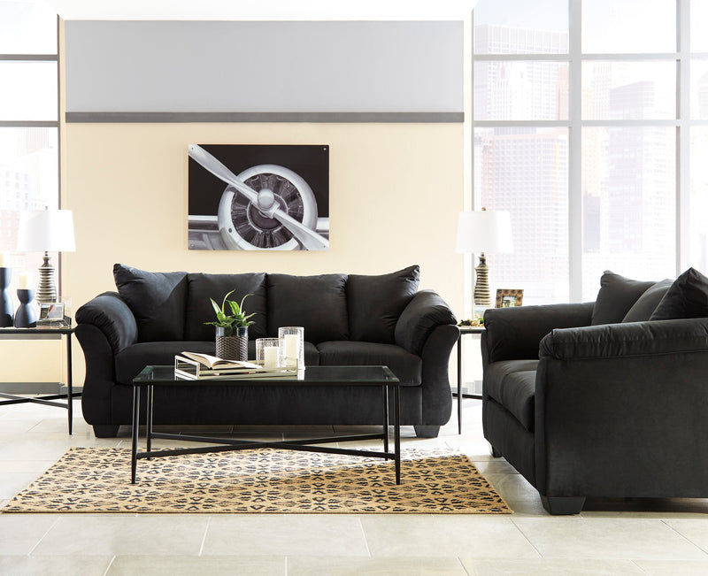 Darcy Black Living Room Set