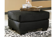 Darcy Black Loveseat and Ottoman -  Ashley - DMV Furniture