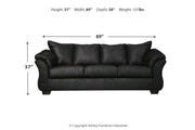 Darcy Black Sofa and Loveseat -  Ashley - DMV Furniture