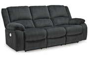 Draycoll Slate Power Reclining Sofa and Loveseat -  Ashley - DMV Furniture