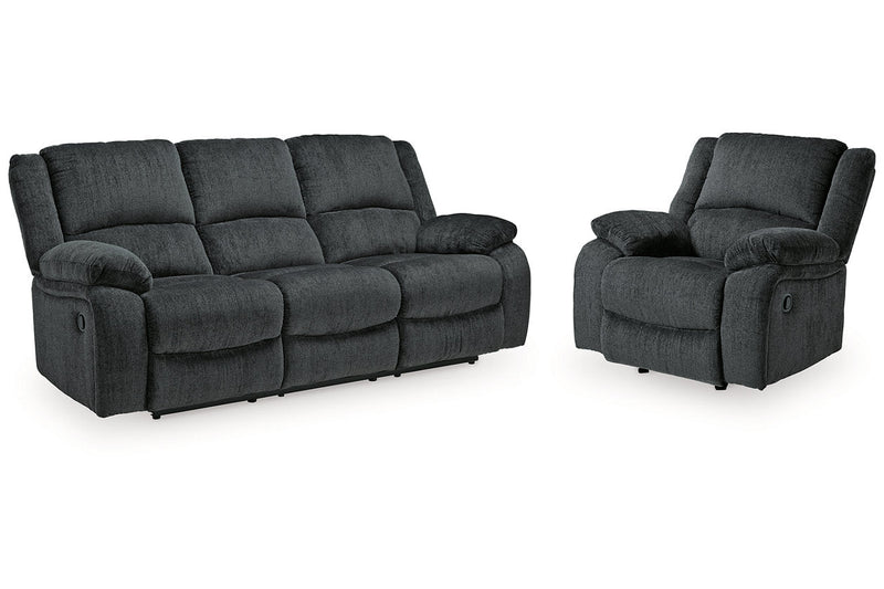 Draycoll Slate Reclining Sofa and Recliner -  Ashley - DMV Furniture