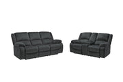 Draycoll Slate Reclining Sofa and Loveseat -  Ashley - DMV Furniture