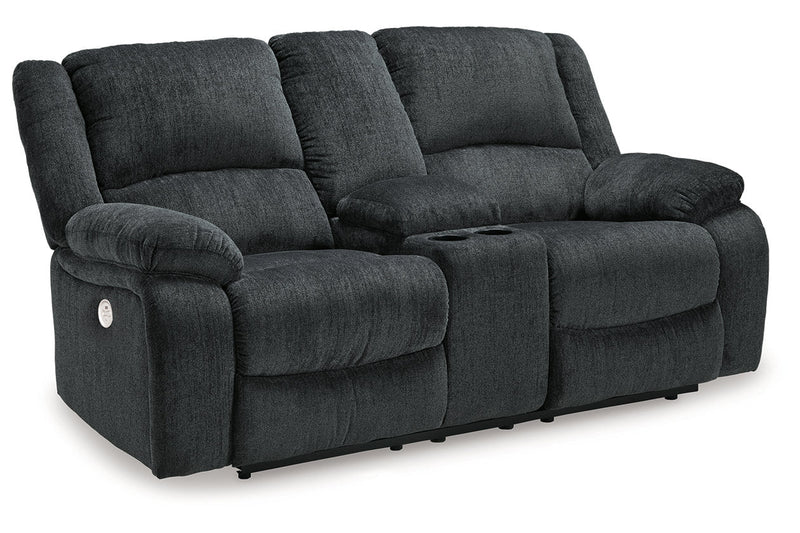 Draycoll Slate Power Reclining Sofa and Loveseat -  Ashley - DMV Furniture