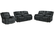 Draycoll  2 Power Reclining Loveseats and Recliner -  Ashley - DMV Furniture