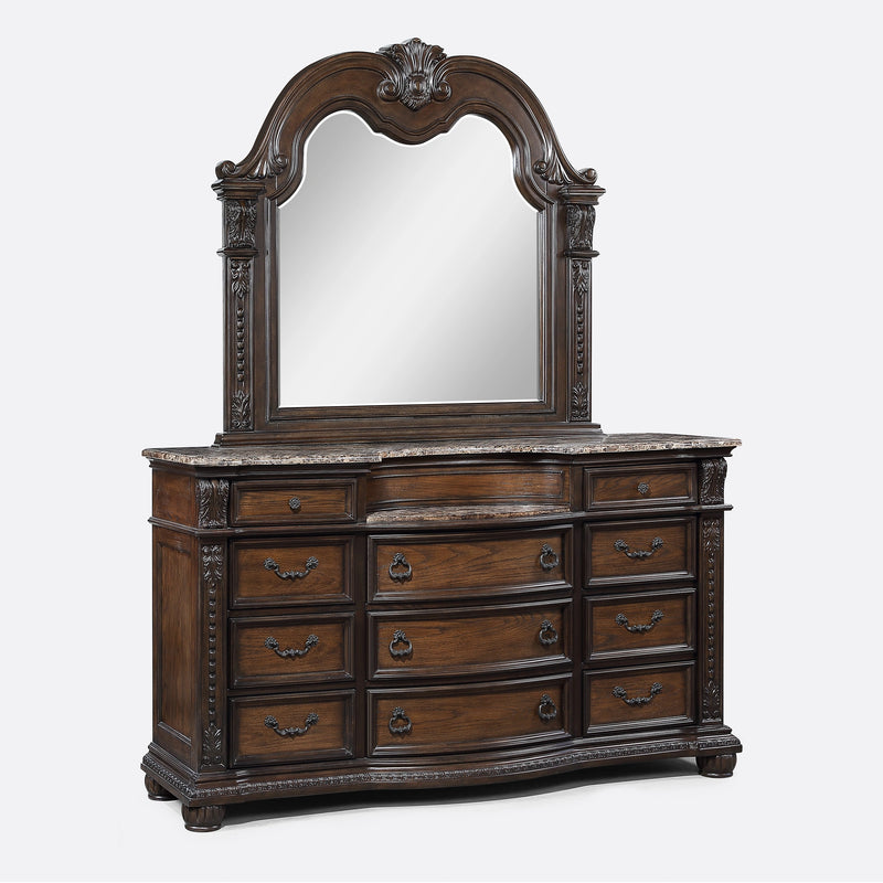 Stanley Dresser Mirror-Coffee Brown
