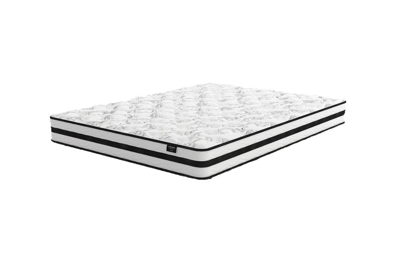 8 Inch Chime Innerspring White Full Mattress in a Box - DMV FurnitureFull Mattress