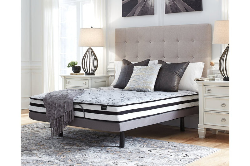 8 Inch Chime Innerspring White King Mattress in a Box - DMV FurnitureKing Mattress