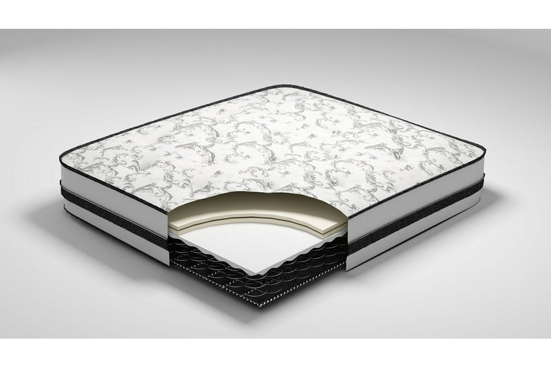 8 Inch Chime Innerspring White King Mattress in a Box - DMV FurnitureKing Mattress
