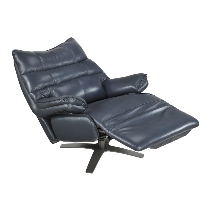 8106BUE-1PW Power Reclining Swivel Chair with Manual Adjustable Headrest - 8106BUE-1PW