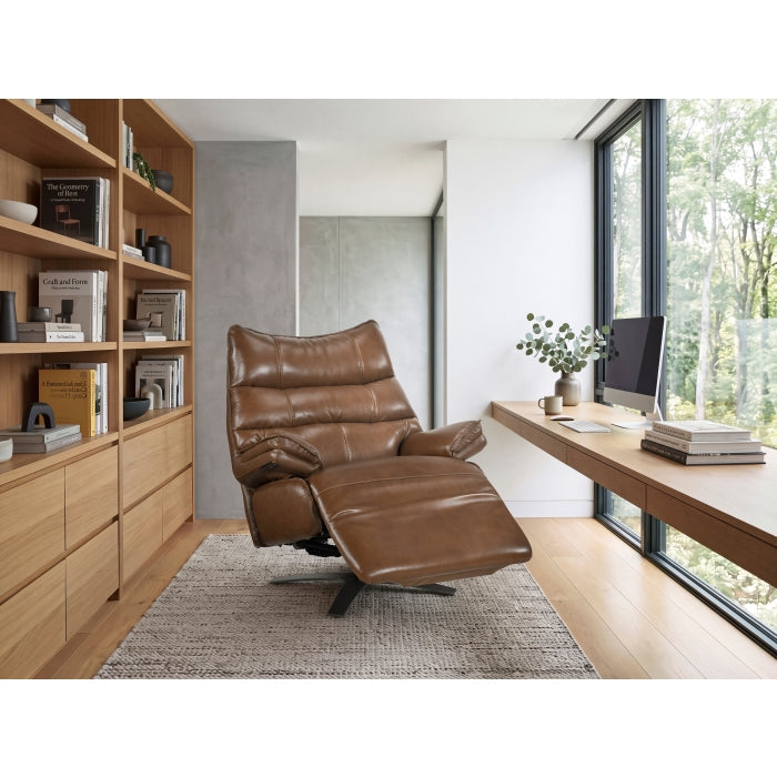 8106TBR-1PW Power Reclining Swivel Chair with Manual Adjustable Headrest - 8106TBR-1PW