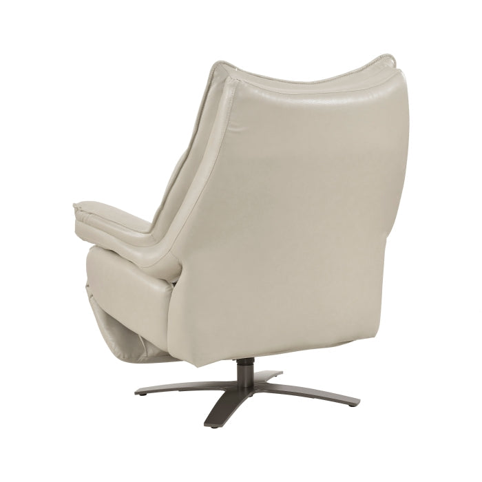 8106TPE-1PW Power Reclining Swivel Chair with Manual Adjustable Headrest - 8106TPE-1PW