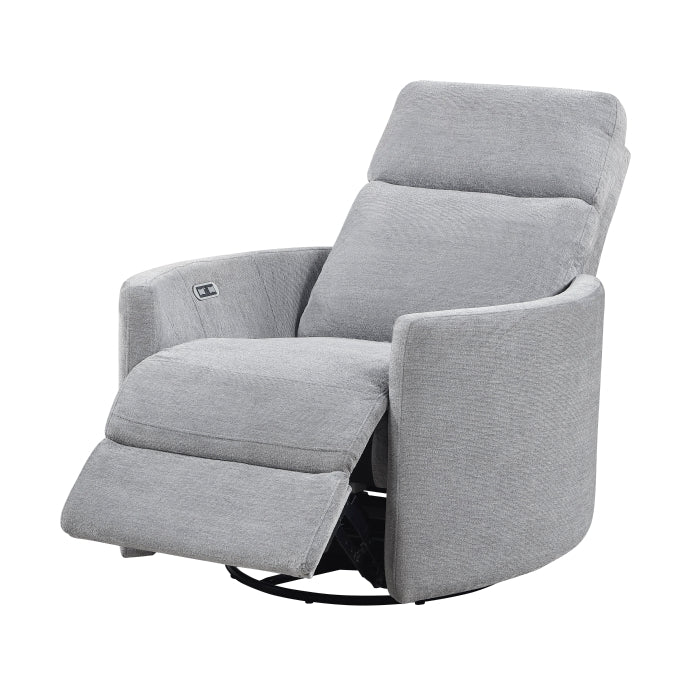 8118GY-1PW Power Swivel Glider Reclining Chair - 8118GY-1PW