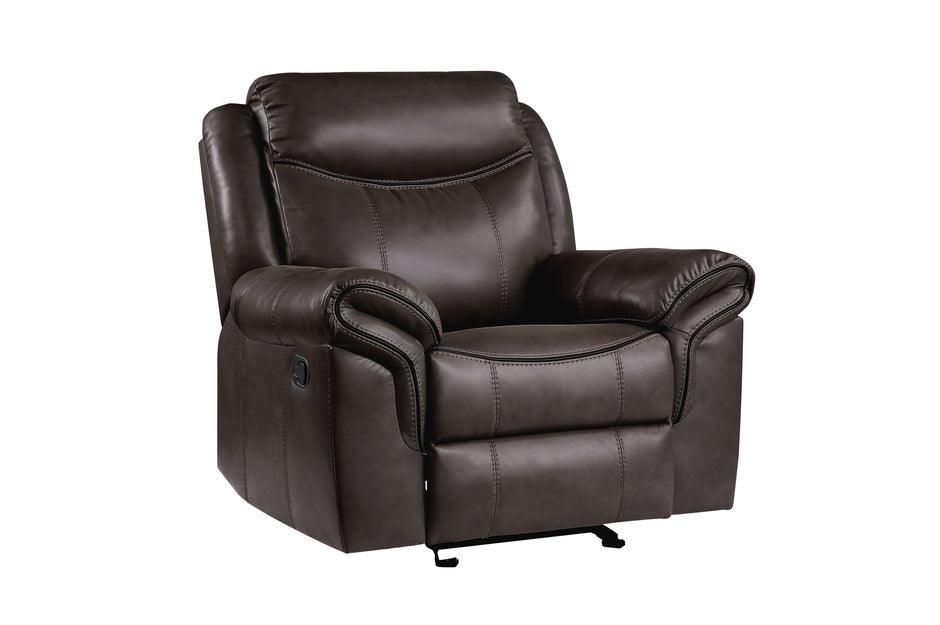 Aram 3 Piece Double Reclining Living Room Set 8206Brw-3Set | Homelegance