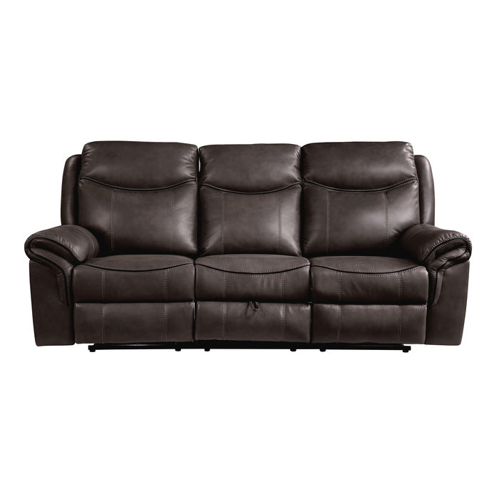 8206BRW*2 2pc Set: Sofa, Love - 8206BRW*2