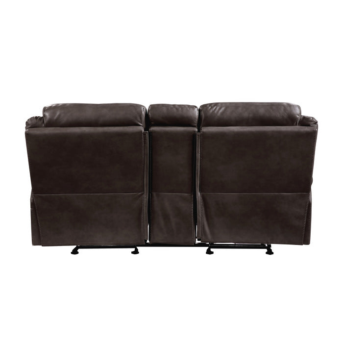 8206BRW*2 2pc Set: Sofa, Love - 8206BRW*2