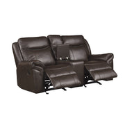 8206BRW*2 2pc Set: Sofa, Love - 8206BRW*2