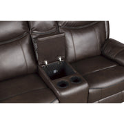 8206BRW*2 2pc Set: Sofa, Love - 8206BRW*2