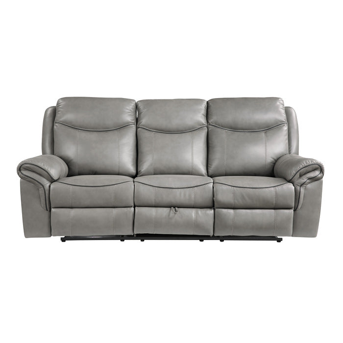 8206GRY*2 2pc Set: Sofa, Love - 8206GRY*2