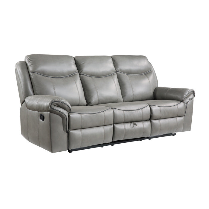 8206GRY*2 2pc Set: Sofa, Love - 8206GRY*2