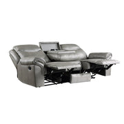 8206GRY*2 2pc Set: Sofa, Love - 8206GRY*2