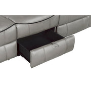8206GRY*2 2pc Set: Sofa, Love - 8206GRY*2