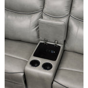 8206GRY*2 2pc Set: Sofa, Love - 8206GRY*2