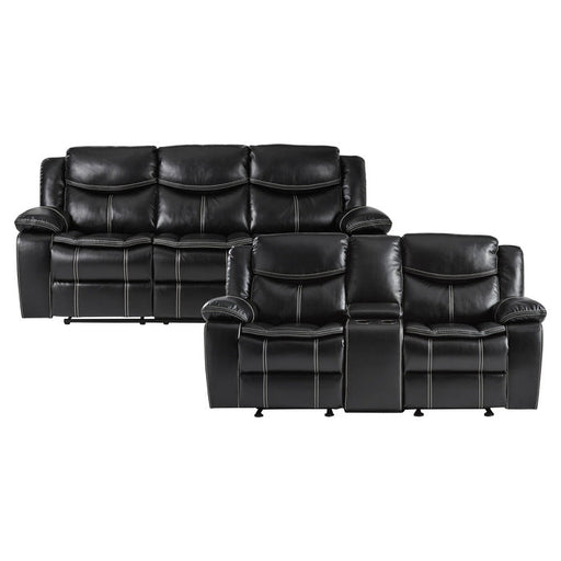 8230BLK*2 2pc Set: Sofa, Love - 8230BLK*2