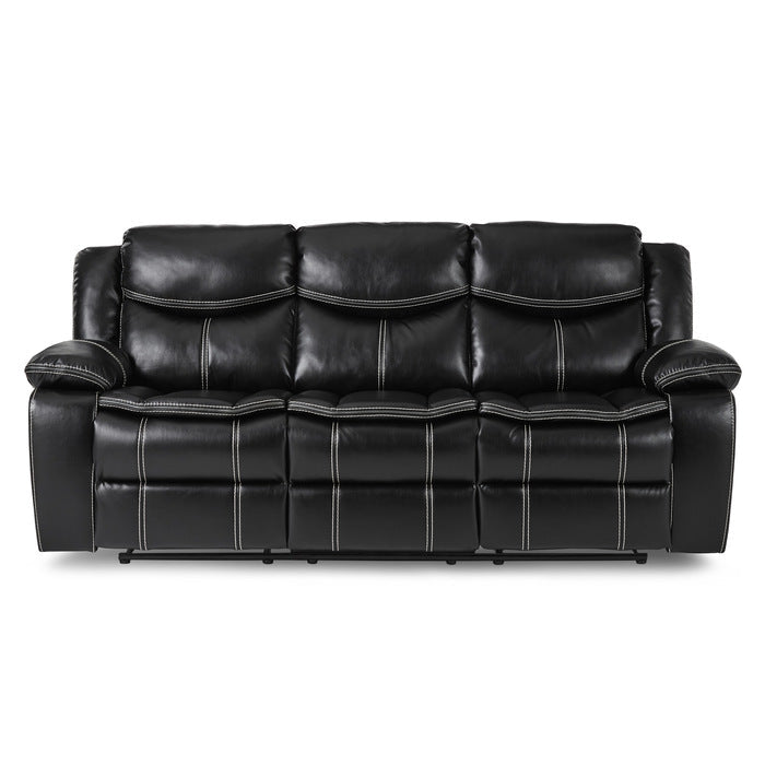 8230BLK*2 2pc Set: Sofa, Love - 8230BLK*2