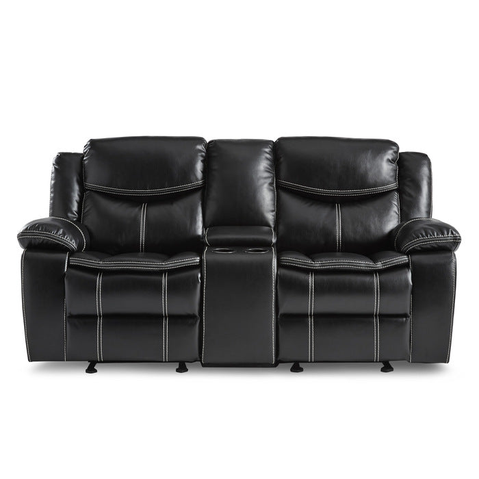 8230BLK*2 2pc Set: Sofa, Love - 8230BLK*2