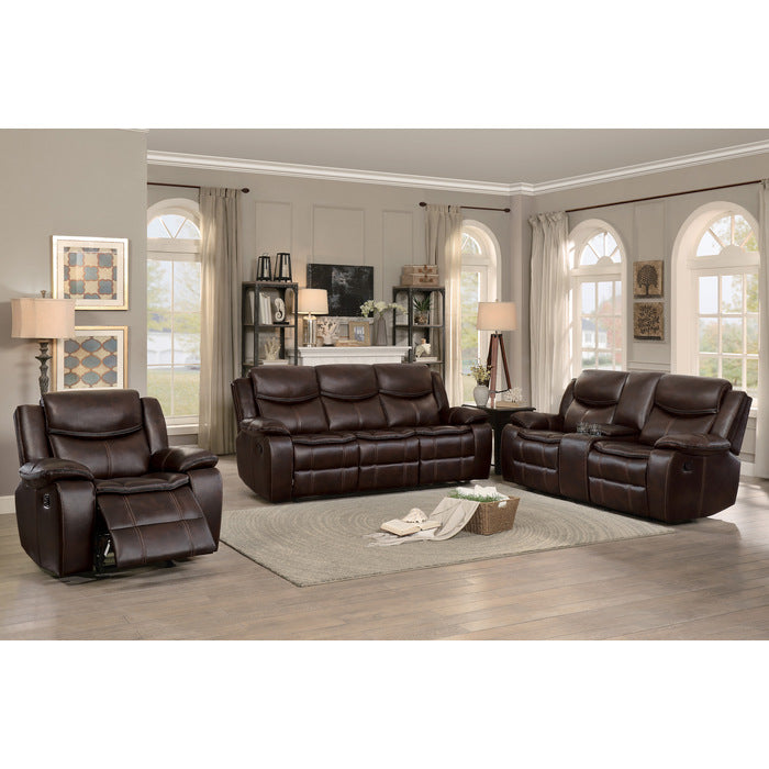 8230BRW-3 Double Reclining Sofa - 8230BRW-3