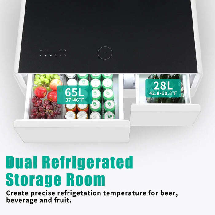 Party Time Modern Smart Coffee Table with Built-in Fridge
