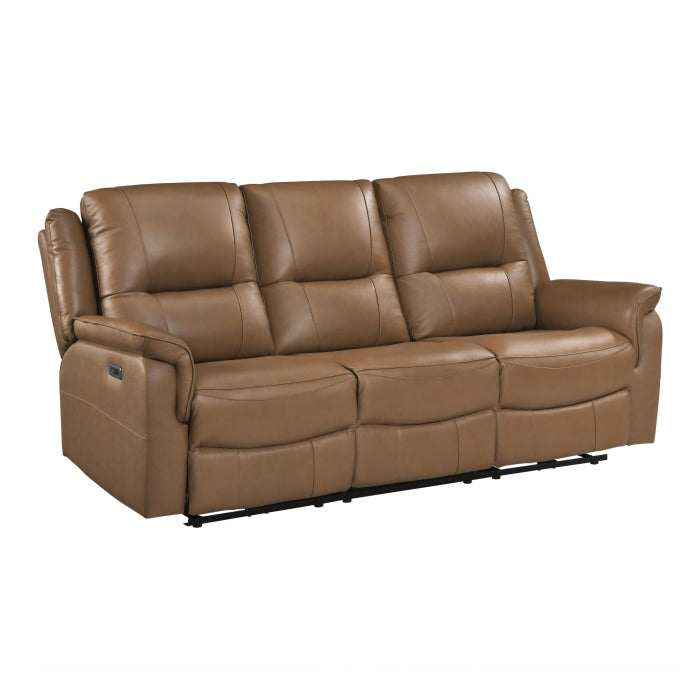 8301BRW-3PW Power Double Reclining Sofa - 8301BRW-3PW