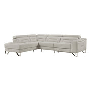 8304LGY*2LC2RPW (2)2-Piece Sectional with Left Chaise, Adjustable Headrests and Charging ports - 8304LGY*2LC2RPW