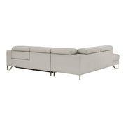 8304LGY*2LC2RPW (2)2-Piece Sectional with Left Chaise, Adjustable Headrests and Charging ports - 8304LGY*2LC2RPW