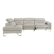 8304LGY*2LC2RPW (2)2-Piece Sectional with Left Chaise, Adjustable Headrests and Charging ports - 8304LGY*2LC2RPW