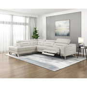 8304LGY*2LC2RPW (2)2-Piece Sectional with Left Chaise, Adjustable Headrests and Charging ports - 8304LGY*2LC2RPW