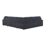 8317DGY*33LRC (3)3-Piece Sectional with Pull-out Bed, Right Side Chaise and Hidden Storage - 8317DGY*33LRC