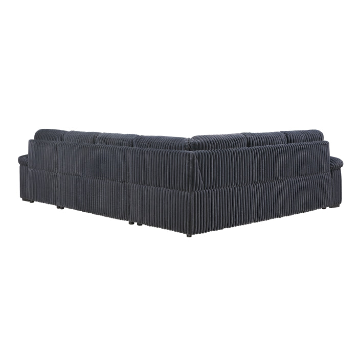 8317DGY*33LRC (3)3-Piece Sectional with Pull-out Bed, Right Side Chaise and Hidden Storage - 8317DGY*33LRC