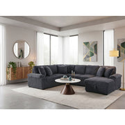 8317DGY*33LRC (3)3-Piece Sectional with Pull-out Bed, Right Side Chaise and Hidden Storage - 8317DGY*33LRC