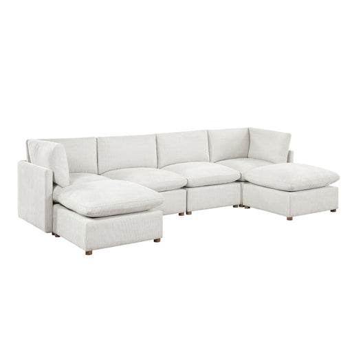 8338BE*62CR2AC2OT (6)6-Piece Modular Sectional with Two Ottomans - 8338BE*62CR2AC2OT
