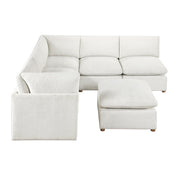 8338BE*62CR3ACOT (6)6-Piece Modular Sectional with Ottoman - 8338BE*62CR3ACOT