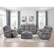 8340GRY-1PWHB Power Reclining Chair with Power Headrest, Power Lumbar Support, Bluetooth Speakers and Charging Ports - 8340GRY-1PWHB