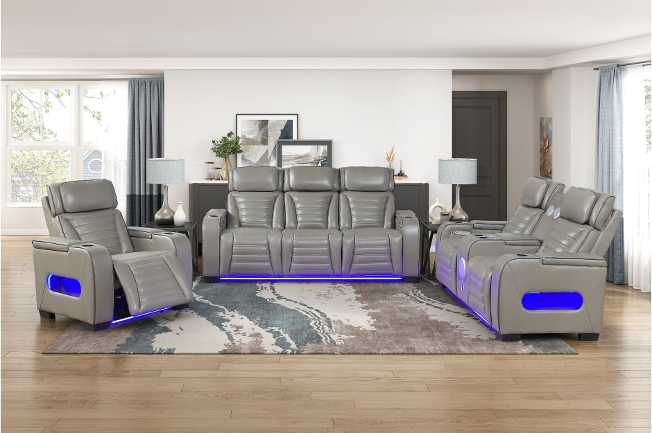 Cyber Living Room Set (Sofa, Loveseaet, Accent Chair)