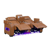 8344BRW*2PWHM 2pc Set: Sofa, Love (Power) - 8344BRW*2PWHM