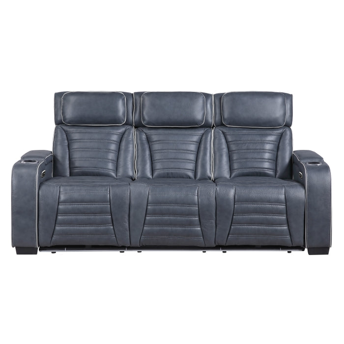 8344BUE*2PWHM 2pc Set: Sofa, Love (Power) - 8344BUE*2PWHM