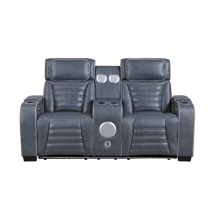 8344BUE*2PWHM 2pc Set: Sofa, Love (Power) - 8344BUE*2PWHM
