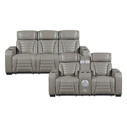 8344GRY*2PWHM 2pc Set: Sofa, Love (Power) - 8344GRY*2PWHM