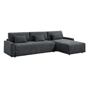 8345DGY*23LRC 2-Piece Sectional with Convertible Queen Sleeper and Right Side Chaise - 8345DGY*23LRC